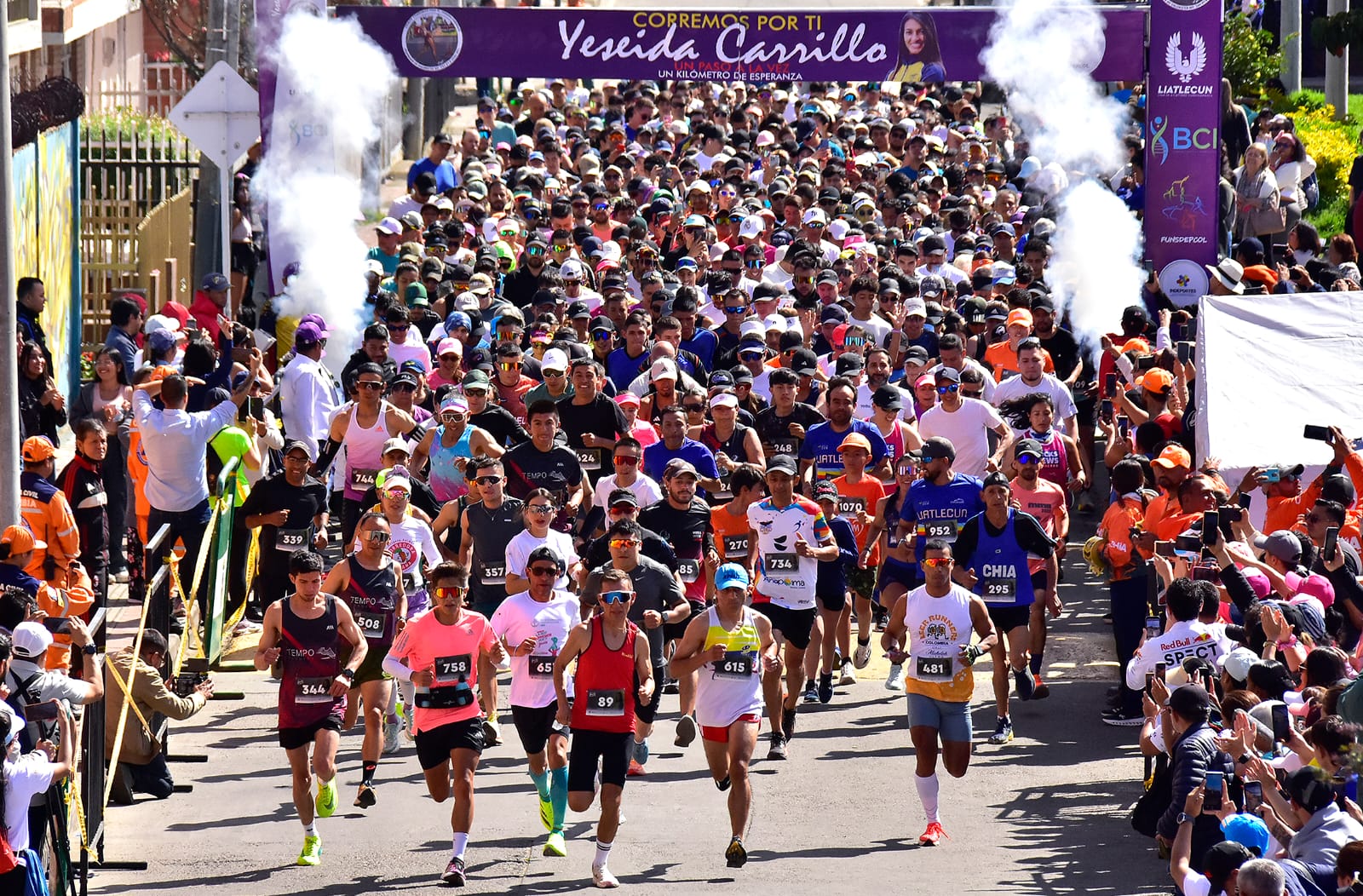 La carrera a favor de Yeseida se convirtió en una fiesta de solidaridad ciudadana sin precedentes en Chía